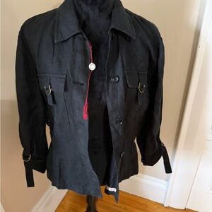 Max&Co linen utility jacket